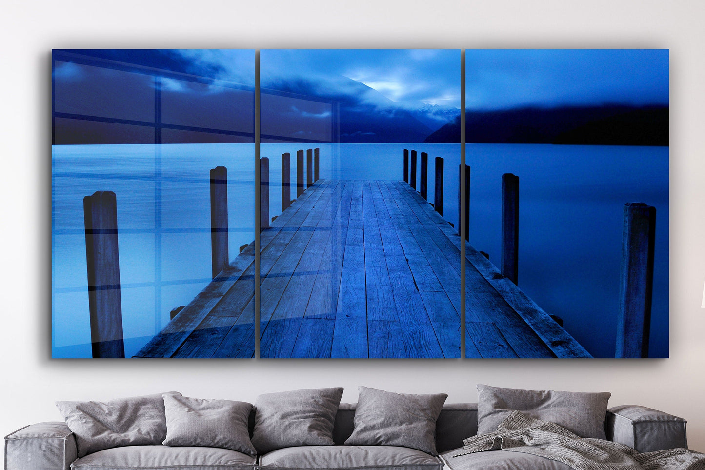 Extra Large Pier, Large Glass Wall Art