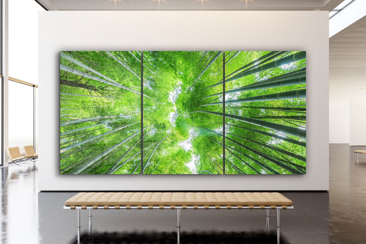 Bamboo Forest, Extra Large Glass Wall Art