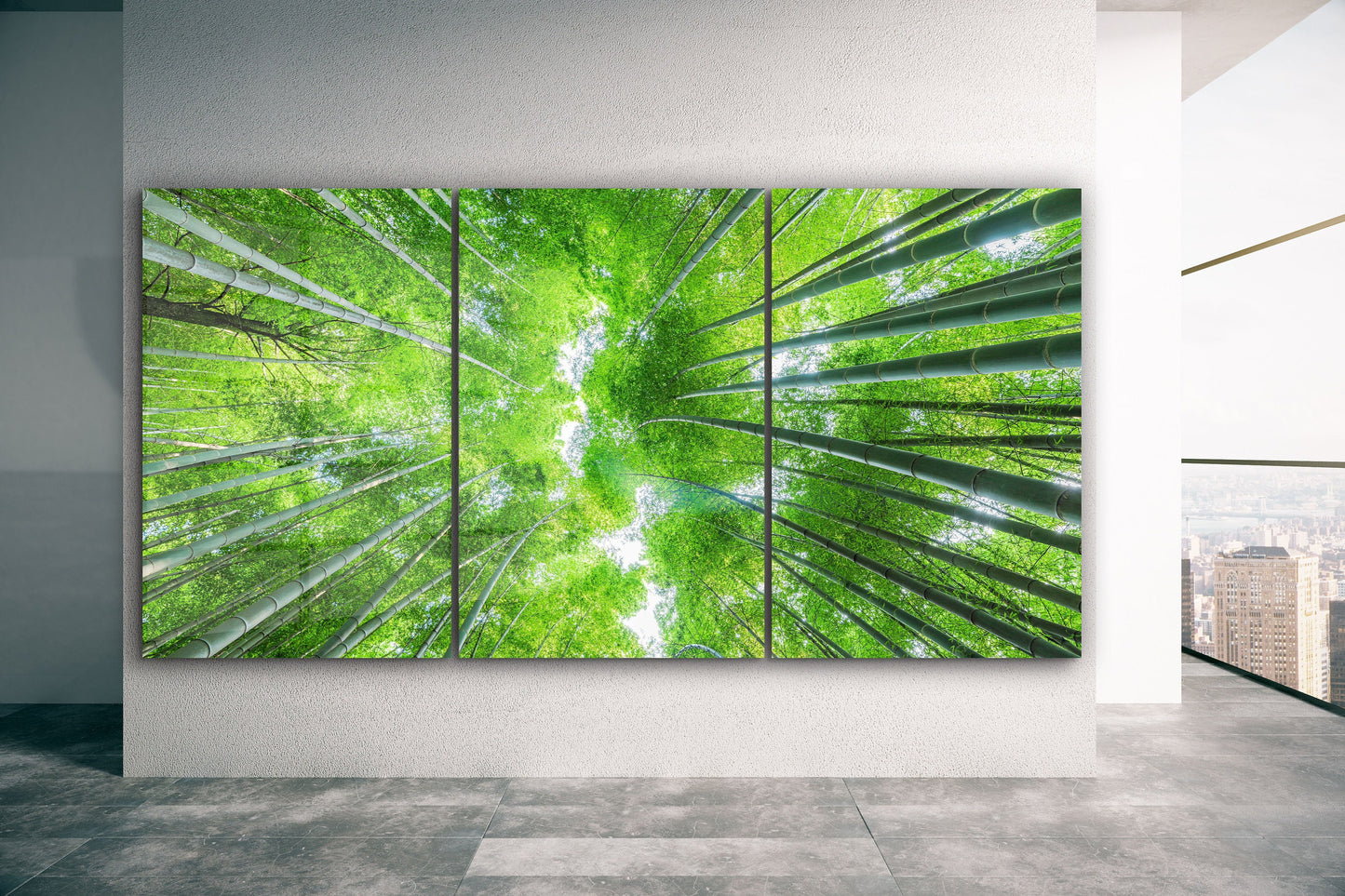 Bamboo Forest, Extra Large Glass Wall Art