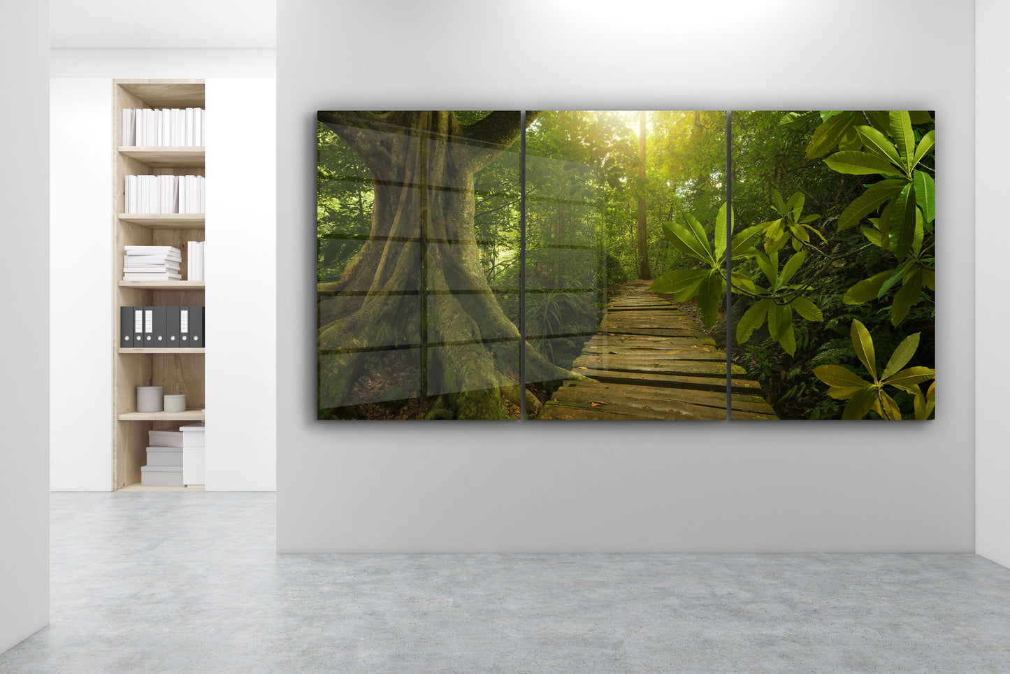 Path in the Forest, Extra Large Glass Wall Art