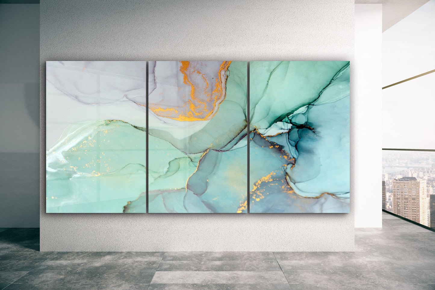 Marble Abstract, Natural Vivid Wall Decor, Large Glass Wall Art