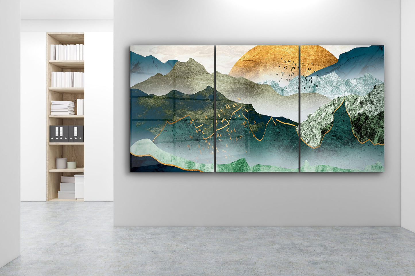 Asian Painting, Large Glass Wall Art