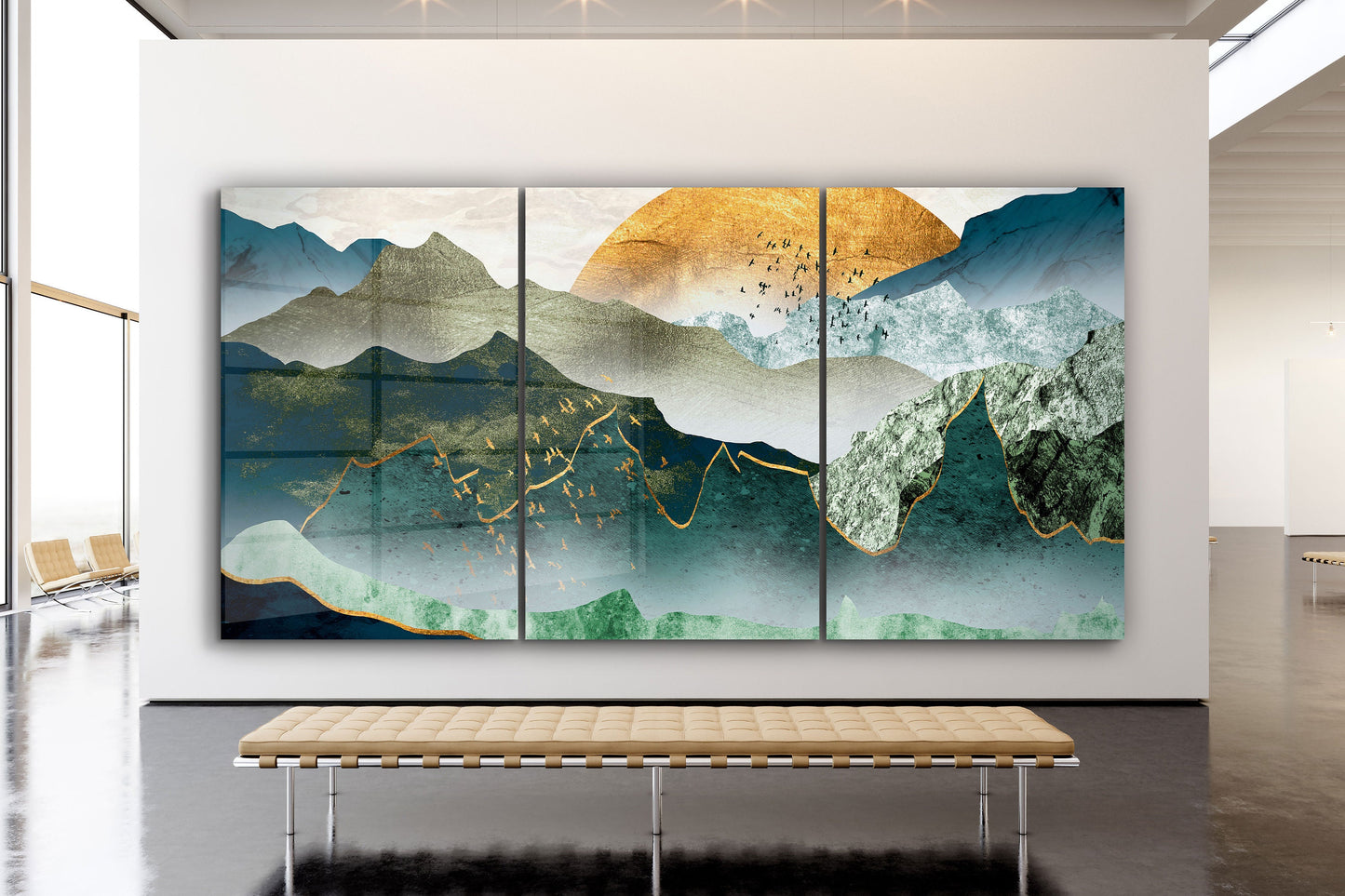 Asian Painting, Large Glass Wall Art