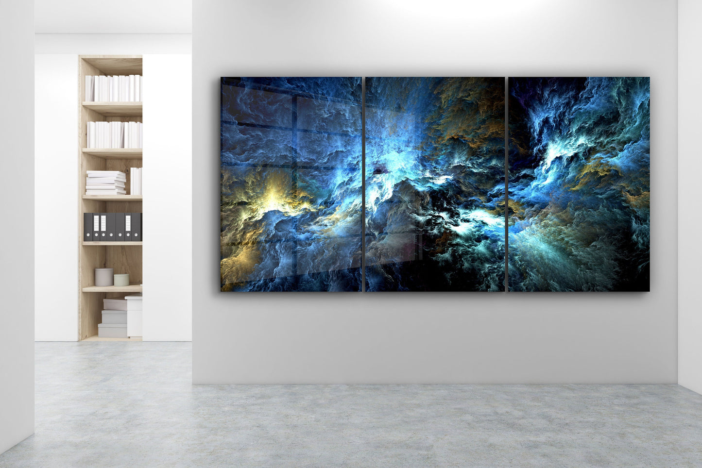 Cosmic Storm Extra Large Glass Wall Art