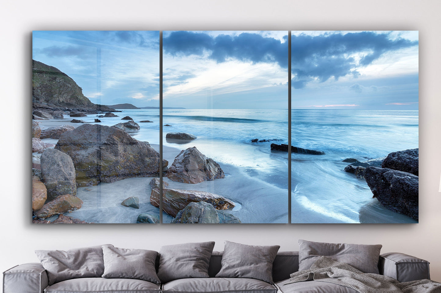 Beach, beach prints Large Glass Wall Art