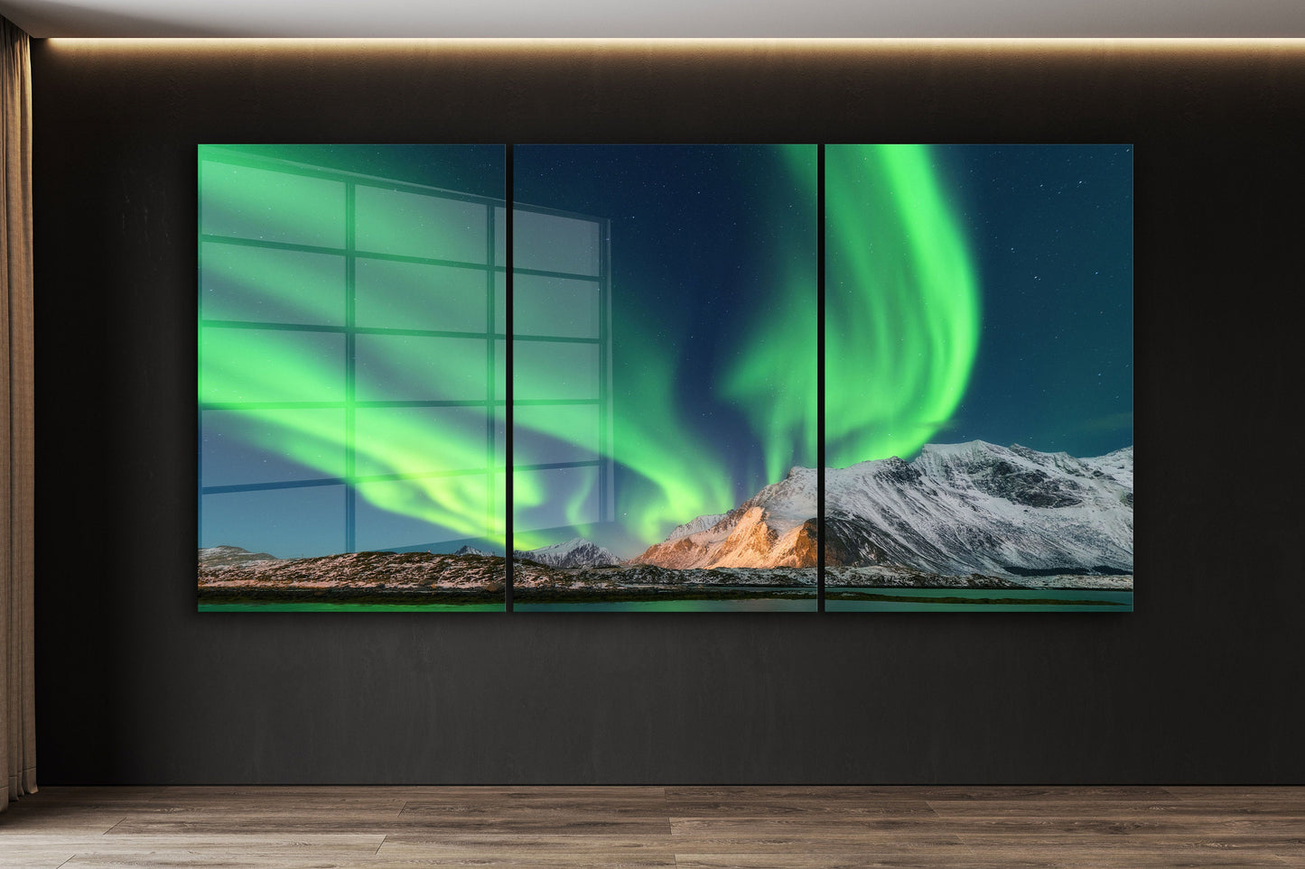 Northern Lights, Large Glass Wall Art