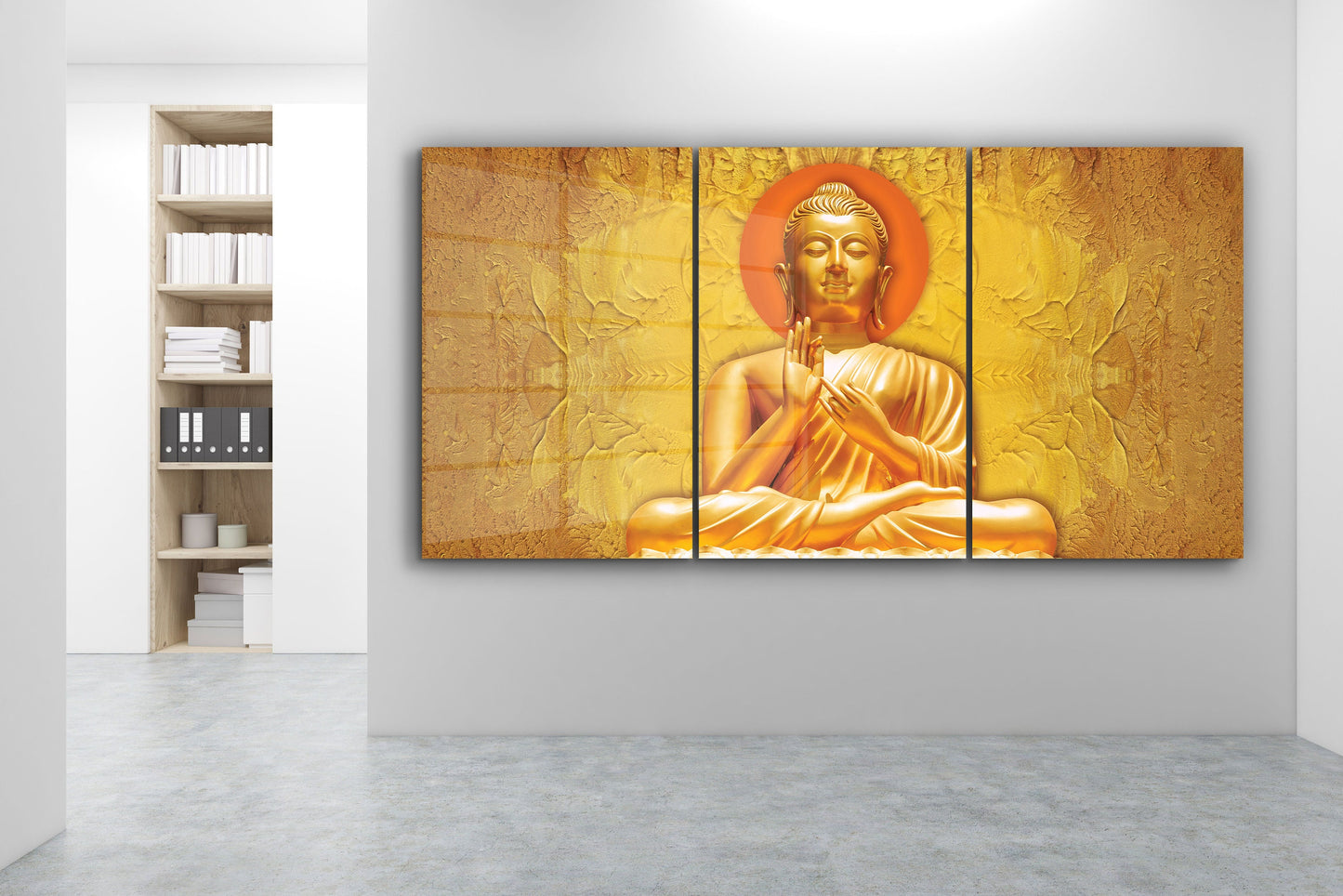 Buddha, Extra Large Glass Wall Art
