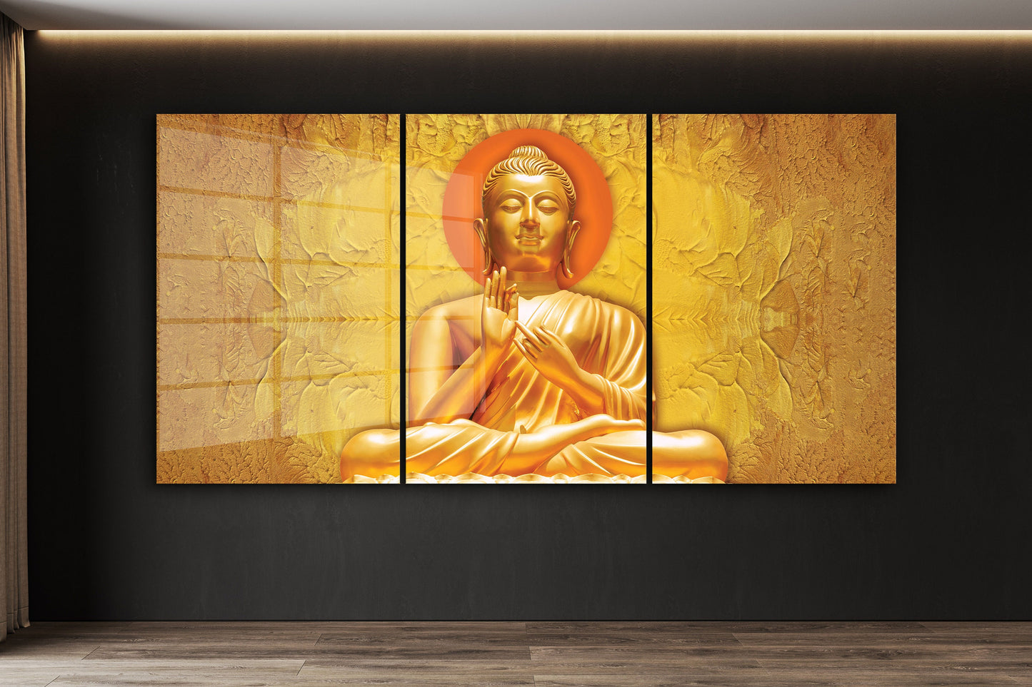 Buddha, Extra Large Glass Wall Art