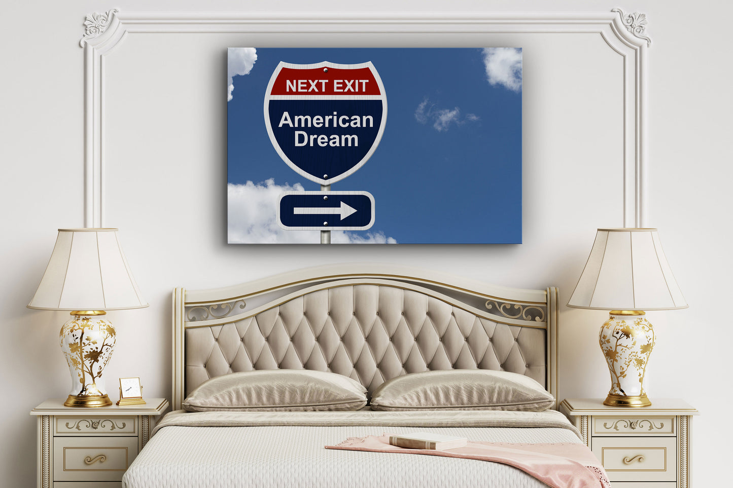 Next Exit, Large Glass Wall Art