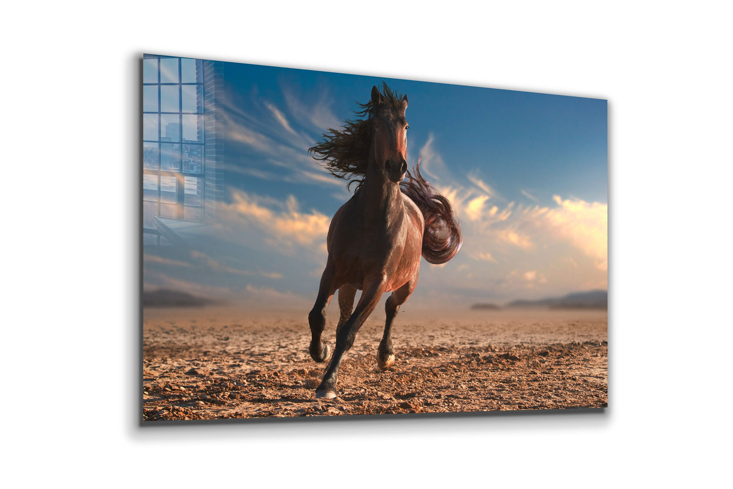 Beautiful Horse, Large Glass Wall Art