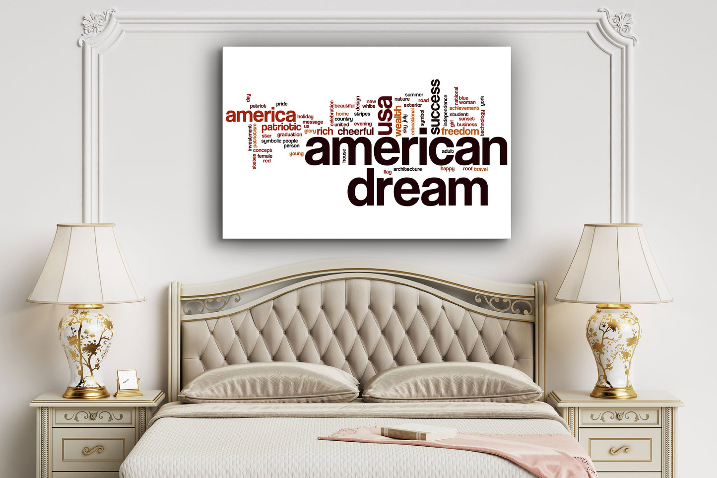 American Dream, Large Glass Wall Art