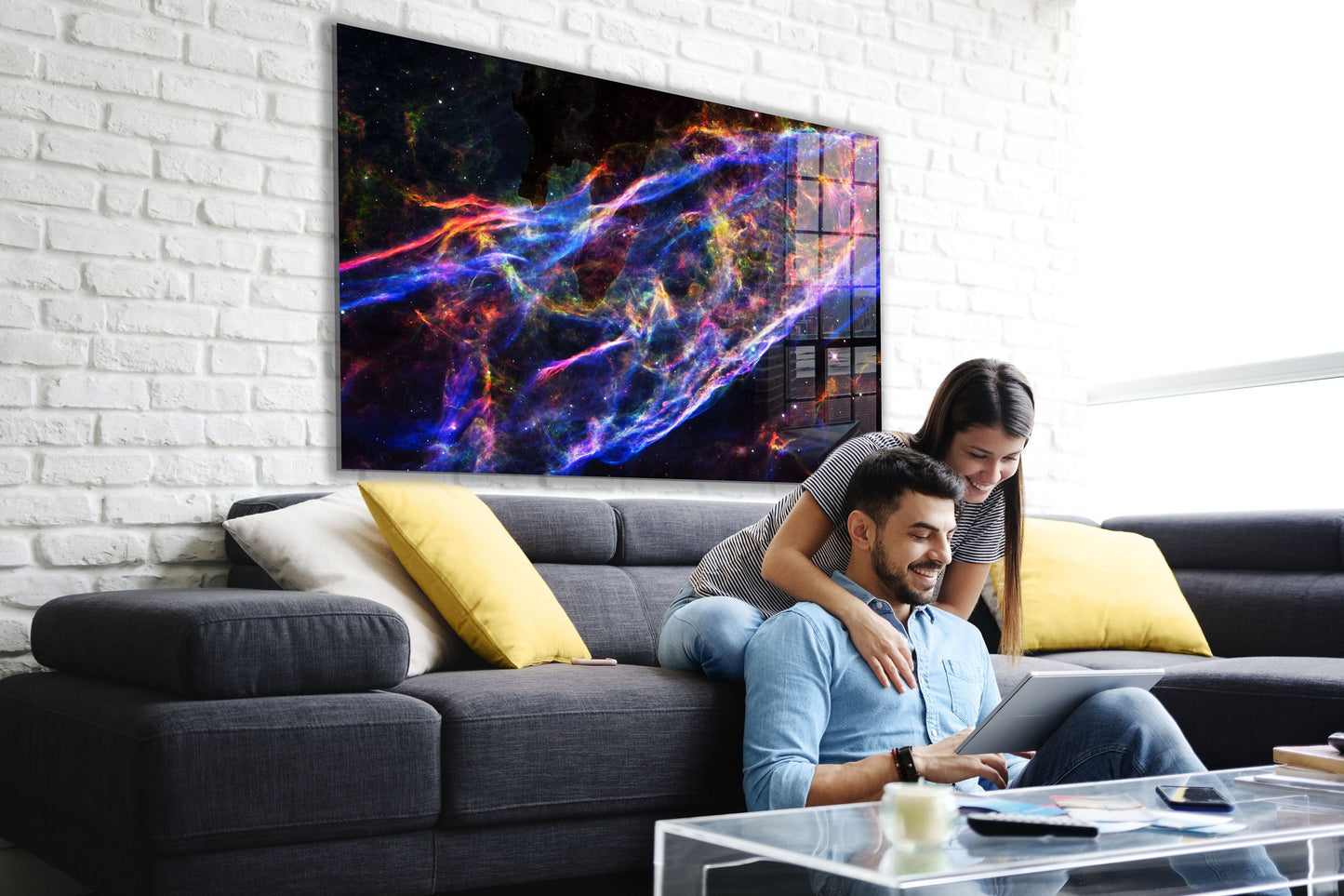 Abstract Large Glass Wall Art