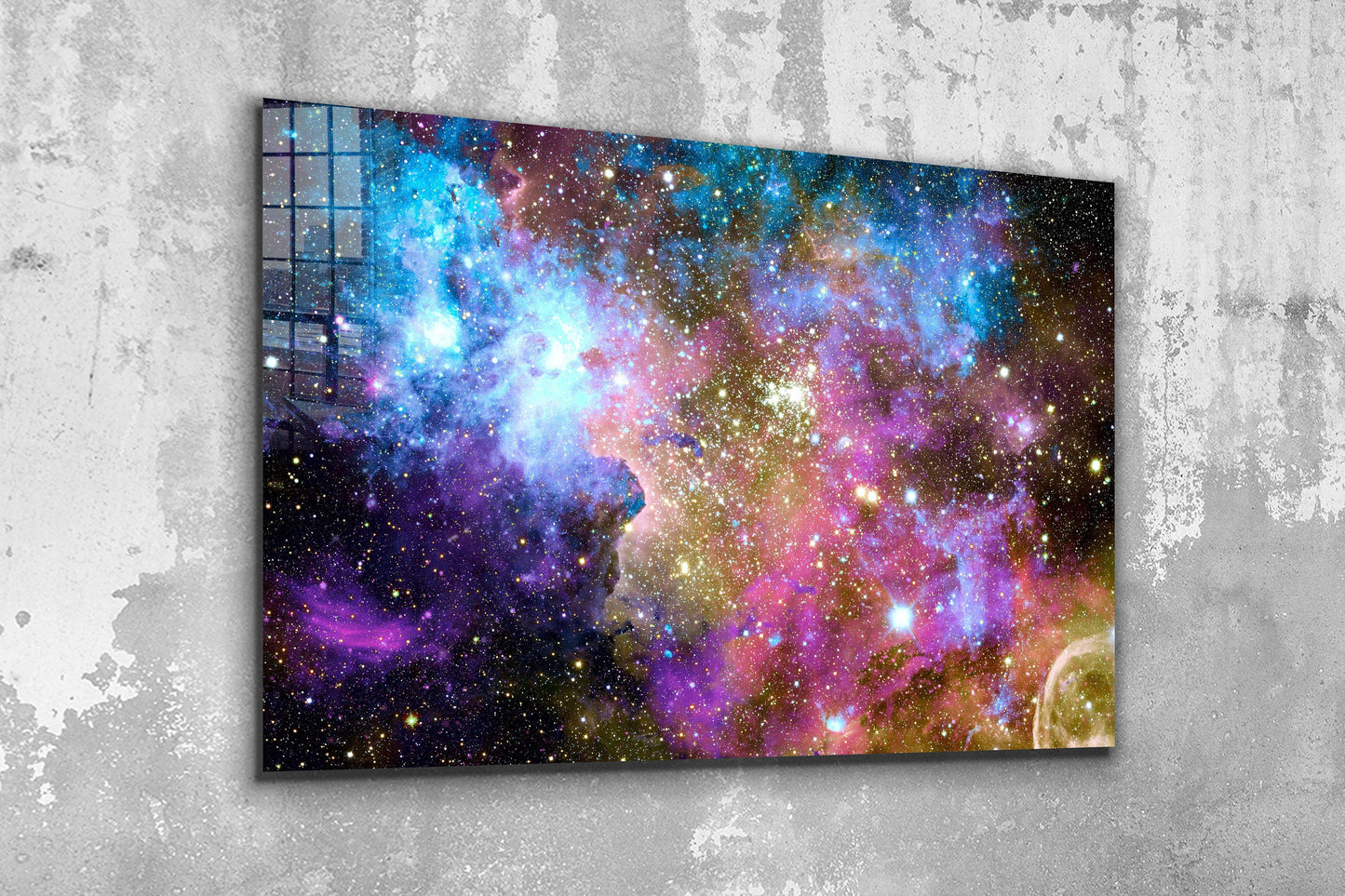 Nebula space, Large Glass Wall Art