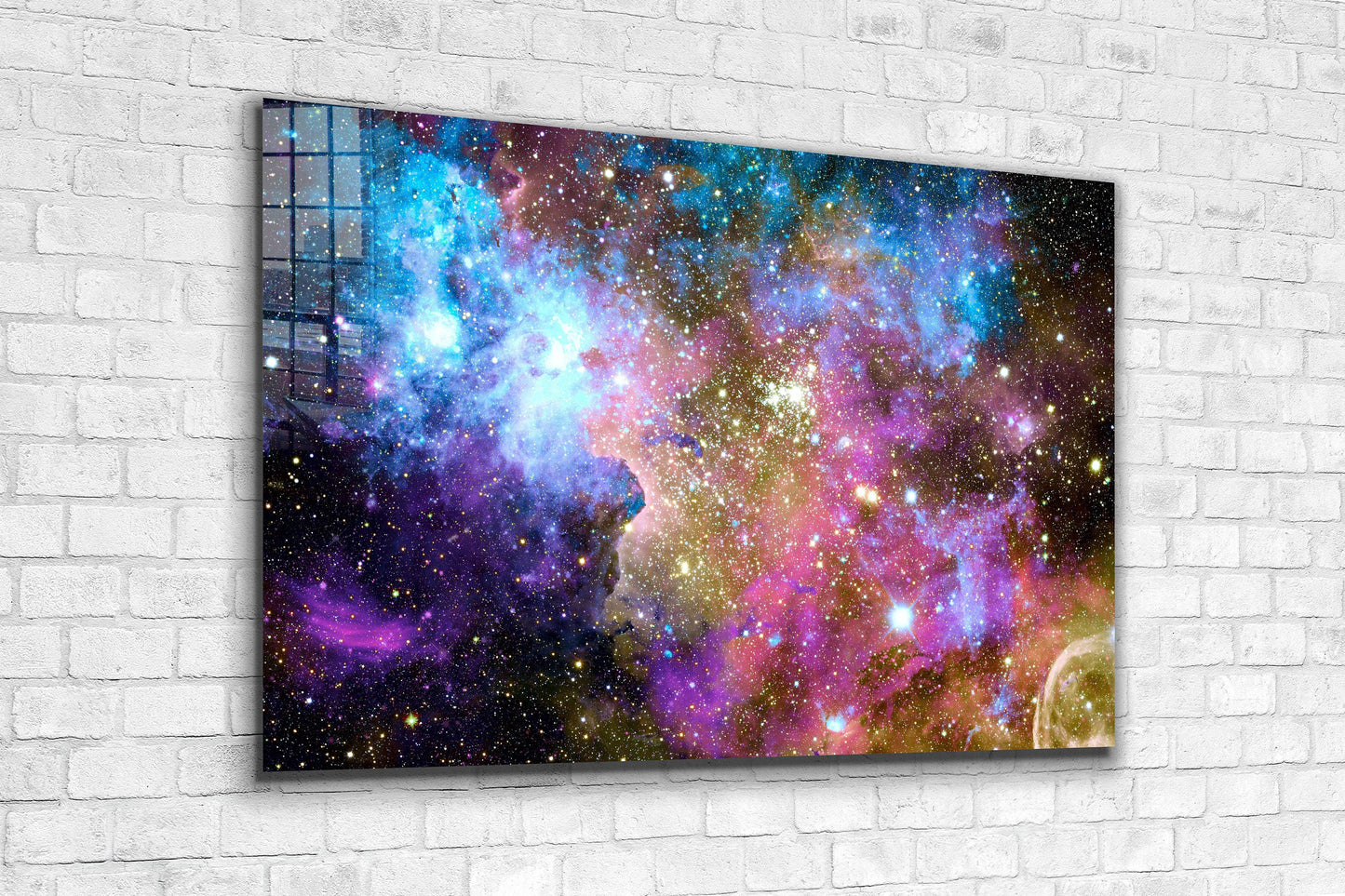 Nebula space, Large Glass Wall Art