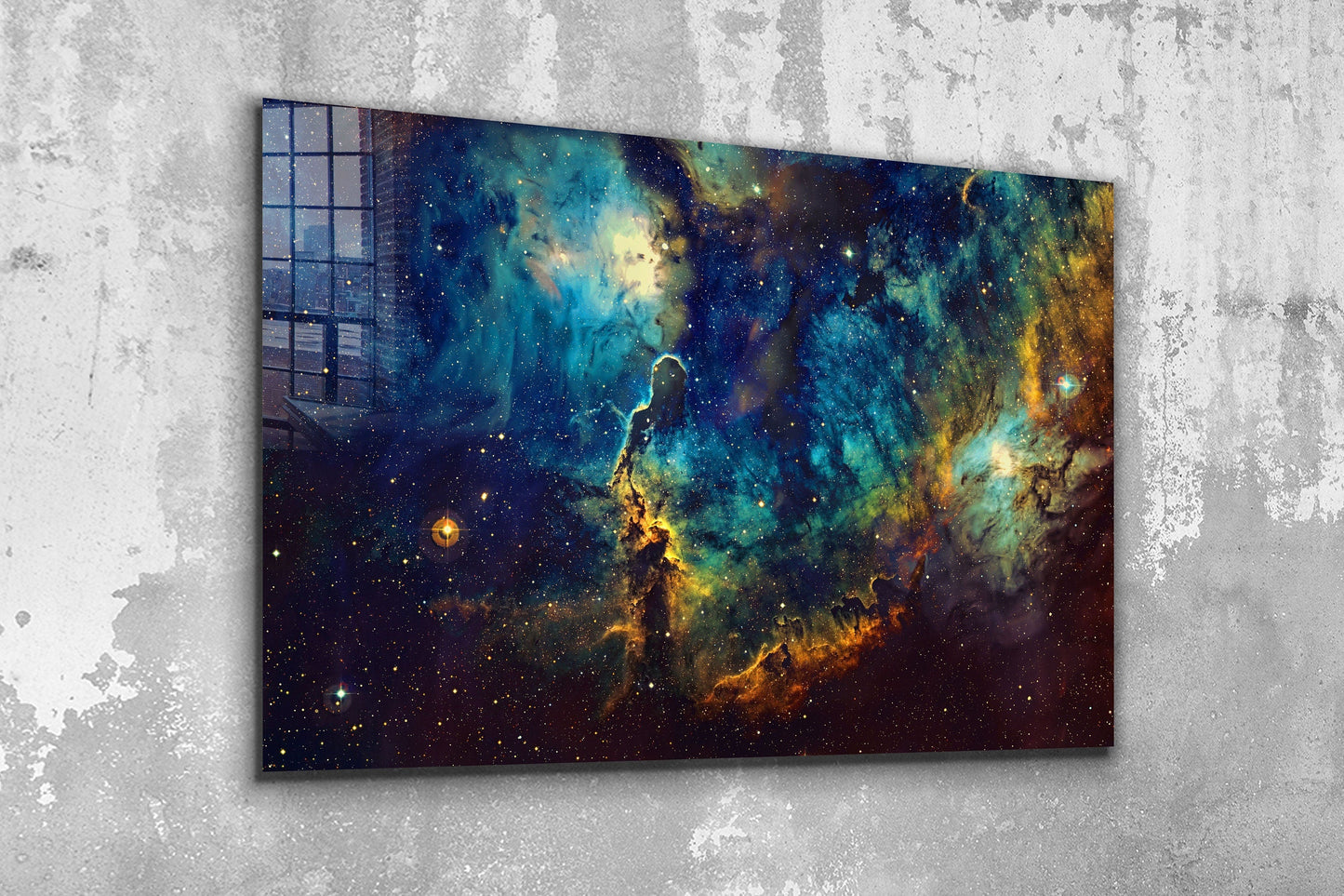 Abstract Sky, Large Glass Wall Art