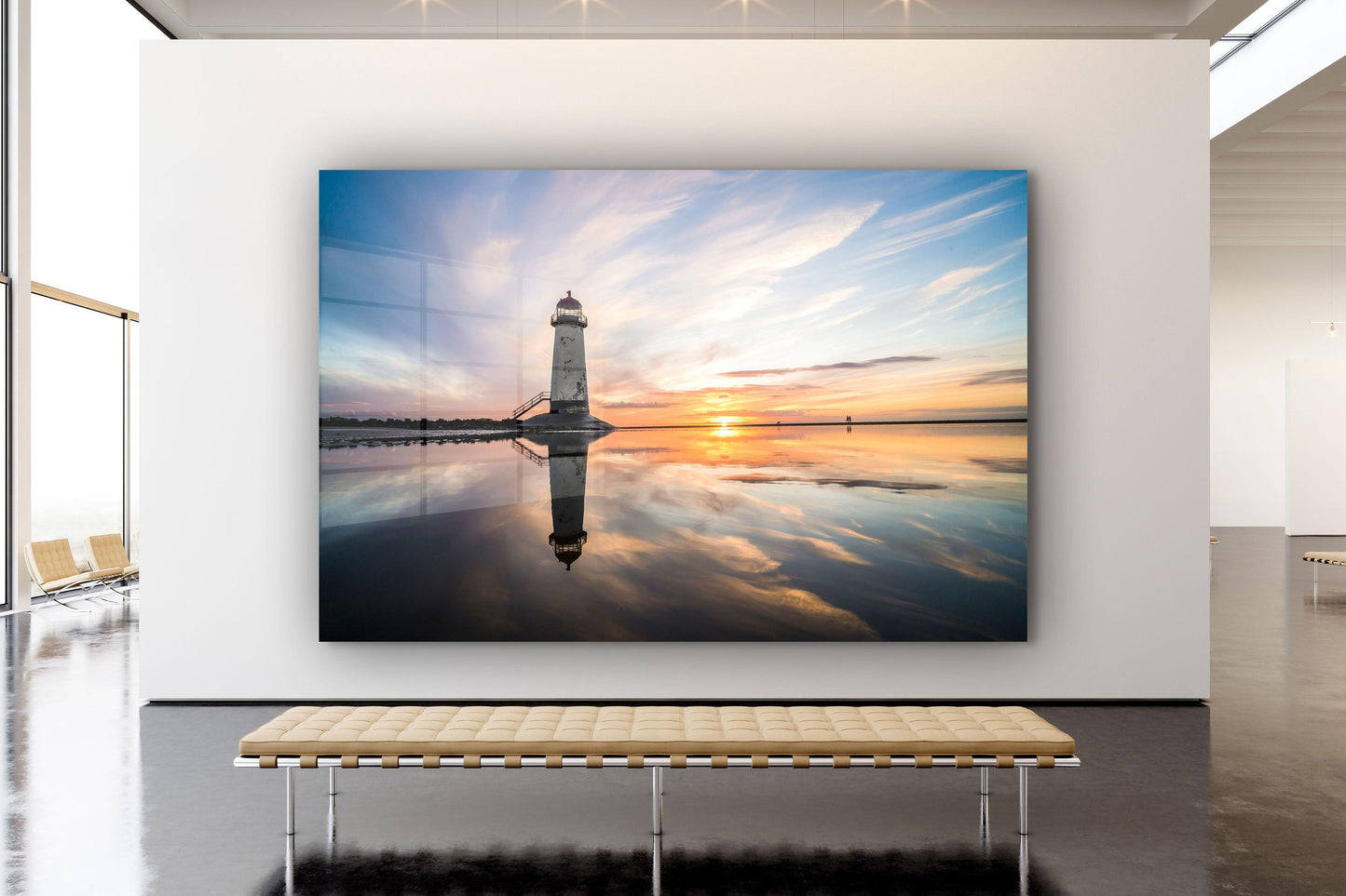 Lighthouse, Large Glass Wall Art