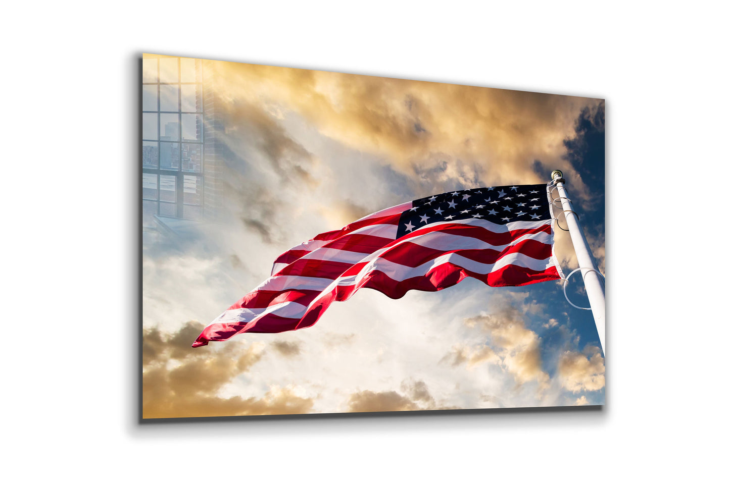 Flag of United States, Large Glass Wall Art
