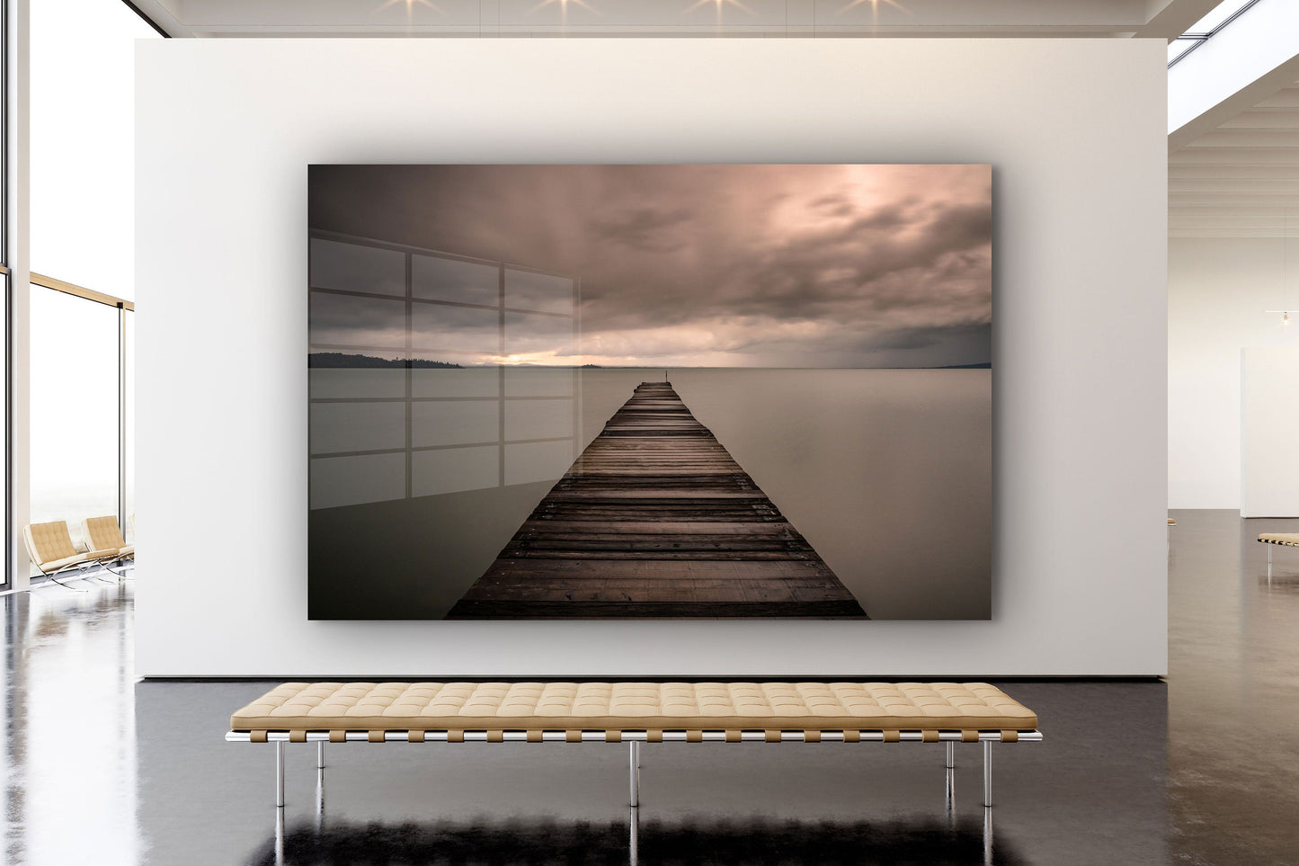 Wharf Large Glass Wall Art