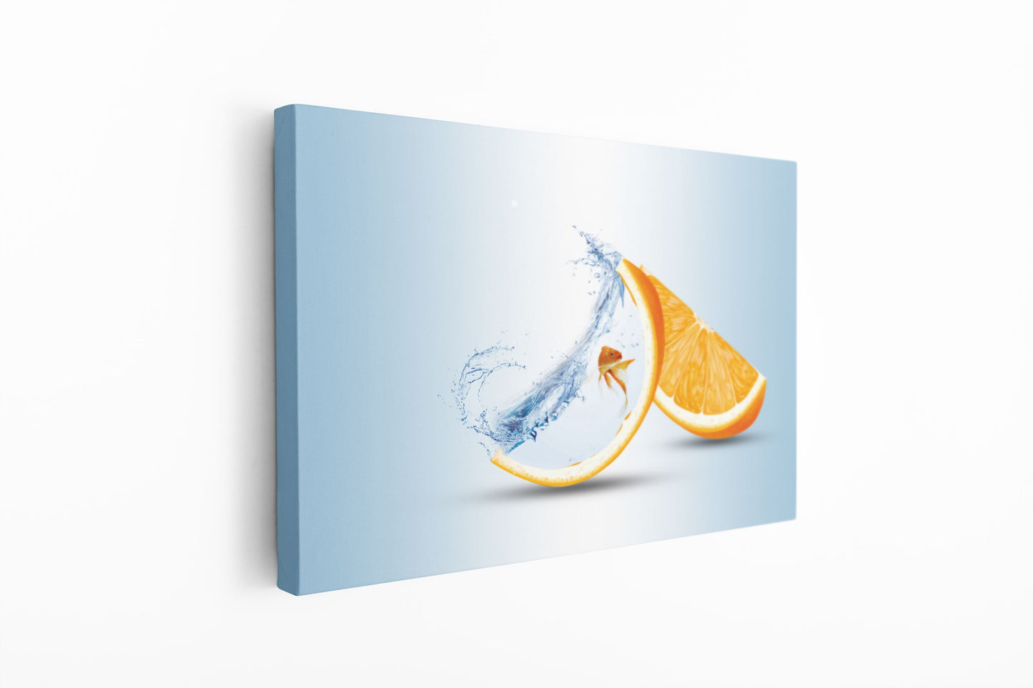 Orange Large Glass Wall Art