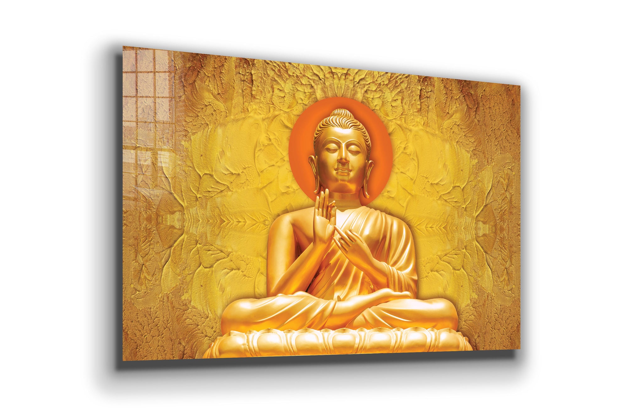 Buddha, Large Glass Wall Art