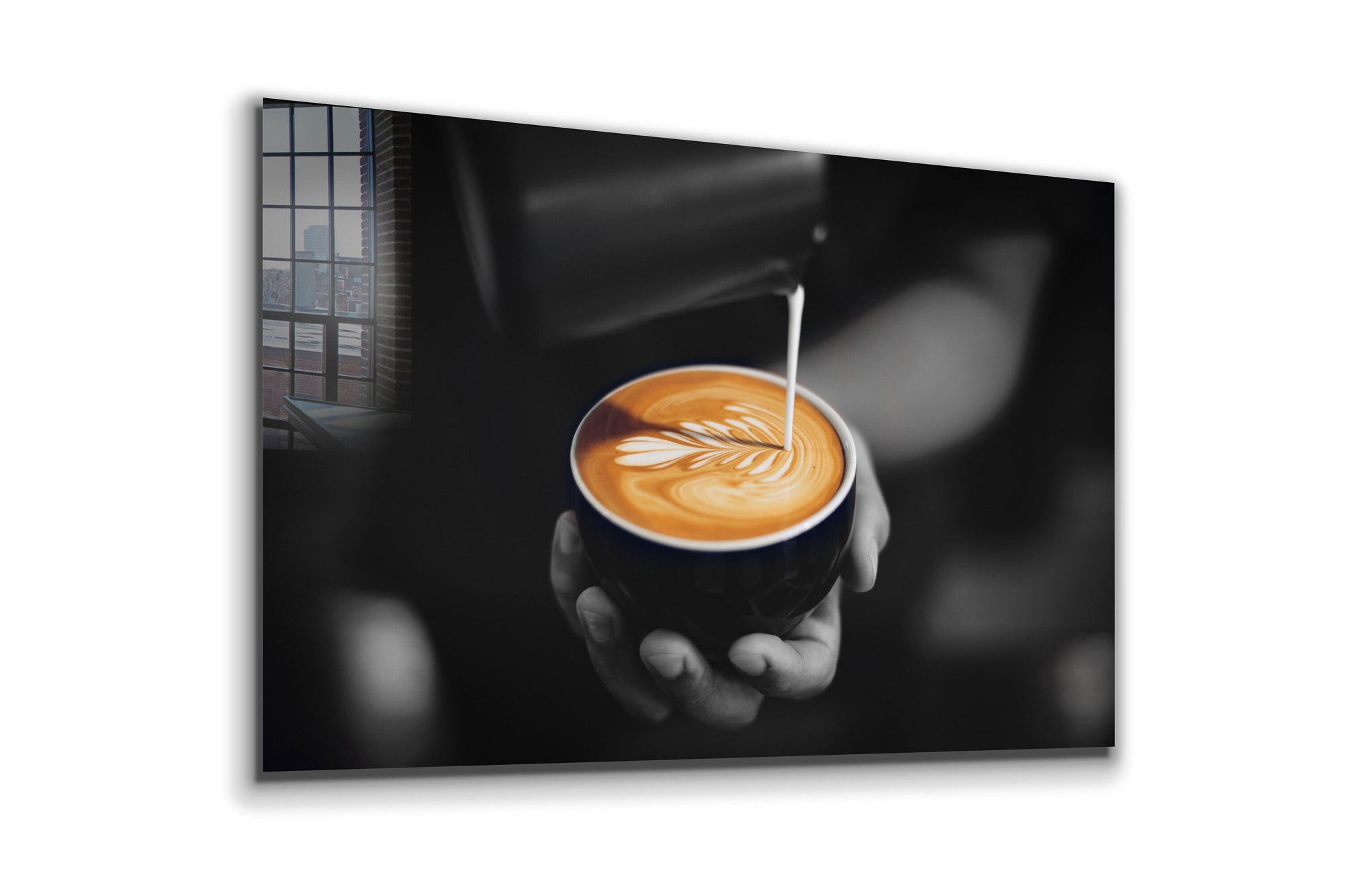 Espresso Art, Barista Art, Latte Art, Large Glass Wall Art