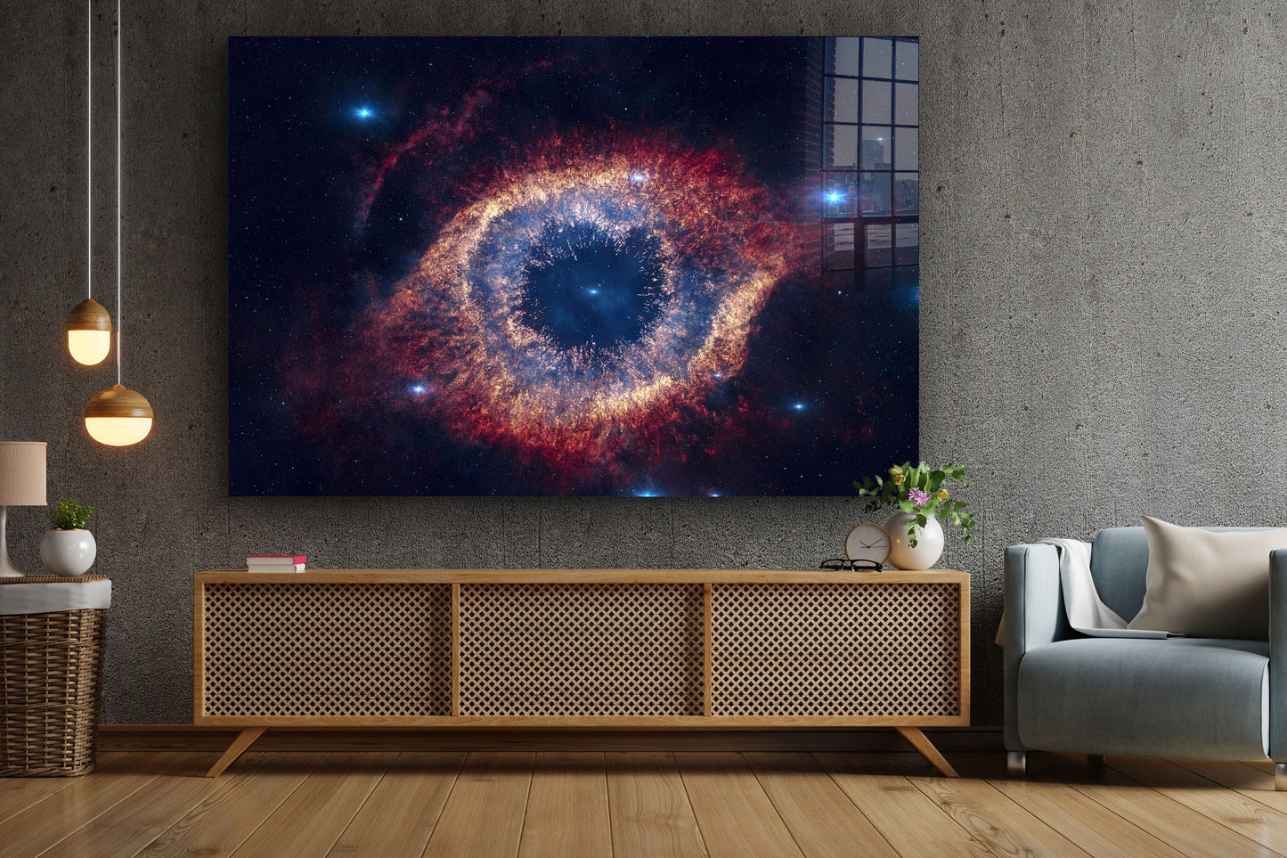 Eye of the Galaxy, Large Glass Wall Art