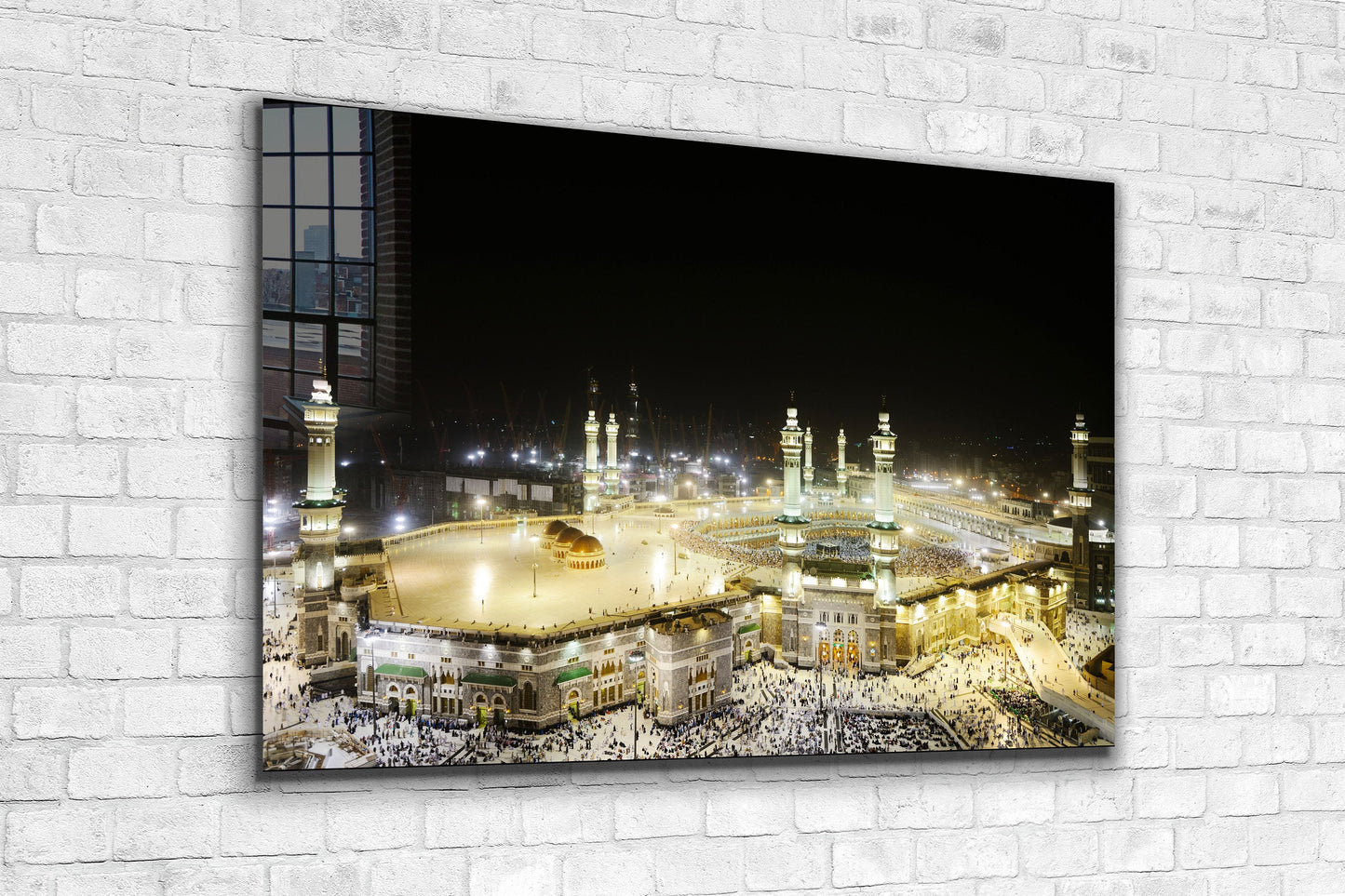 The Kaaba, Al-Ka士bah, The Cube, Ka'bah, Kabah, Large Glass Wall Art