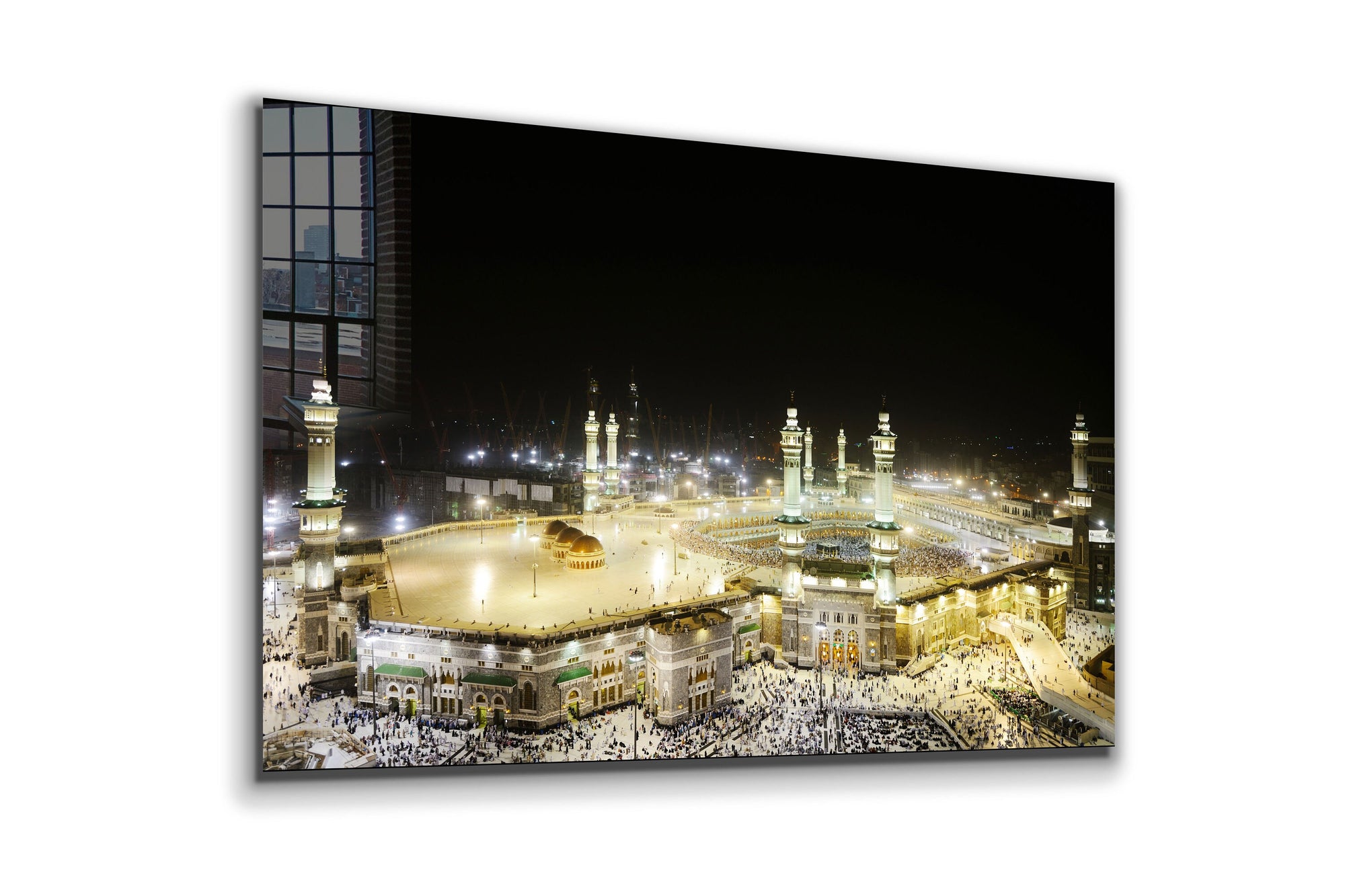 The Kaaba, Al-Kaʿbah, The Cube, Ka'bah, Kabah, Large Glass Wall Art