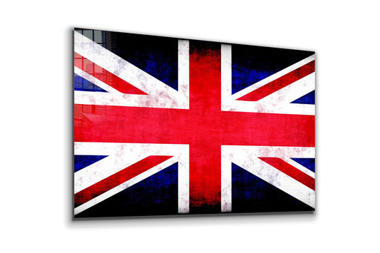 Union Jack, United Kingdom Flag, Large Glass Wall Art