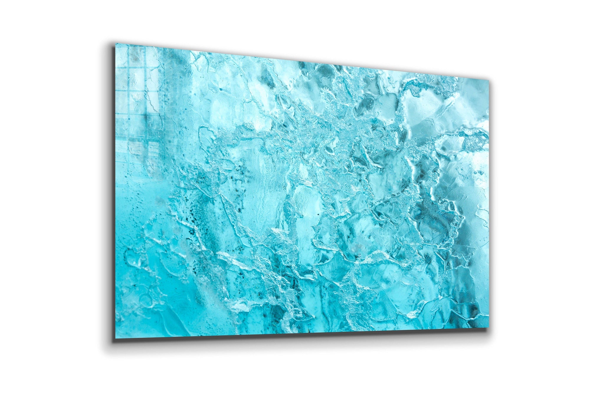 Frozen Abstract, Large Glass Wall Art