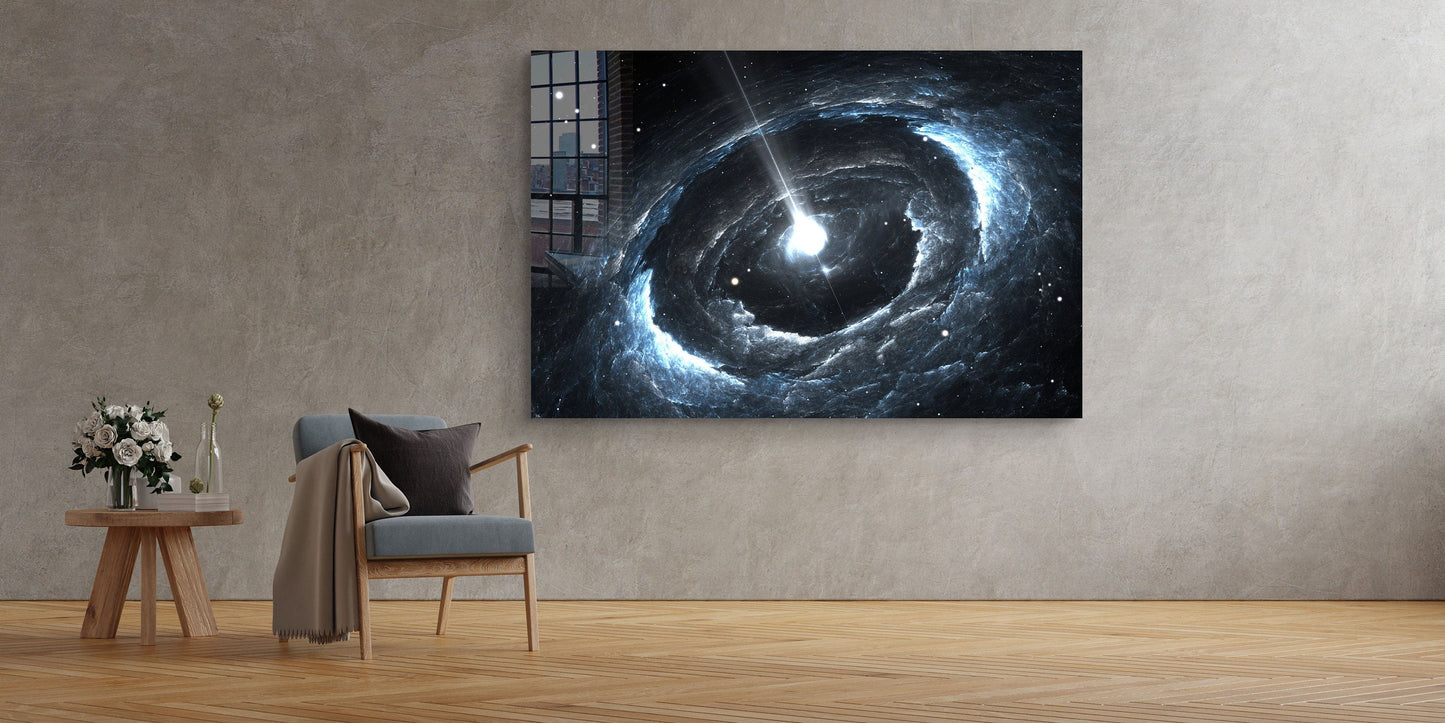 Black Hole, Large Glass Wall Art