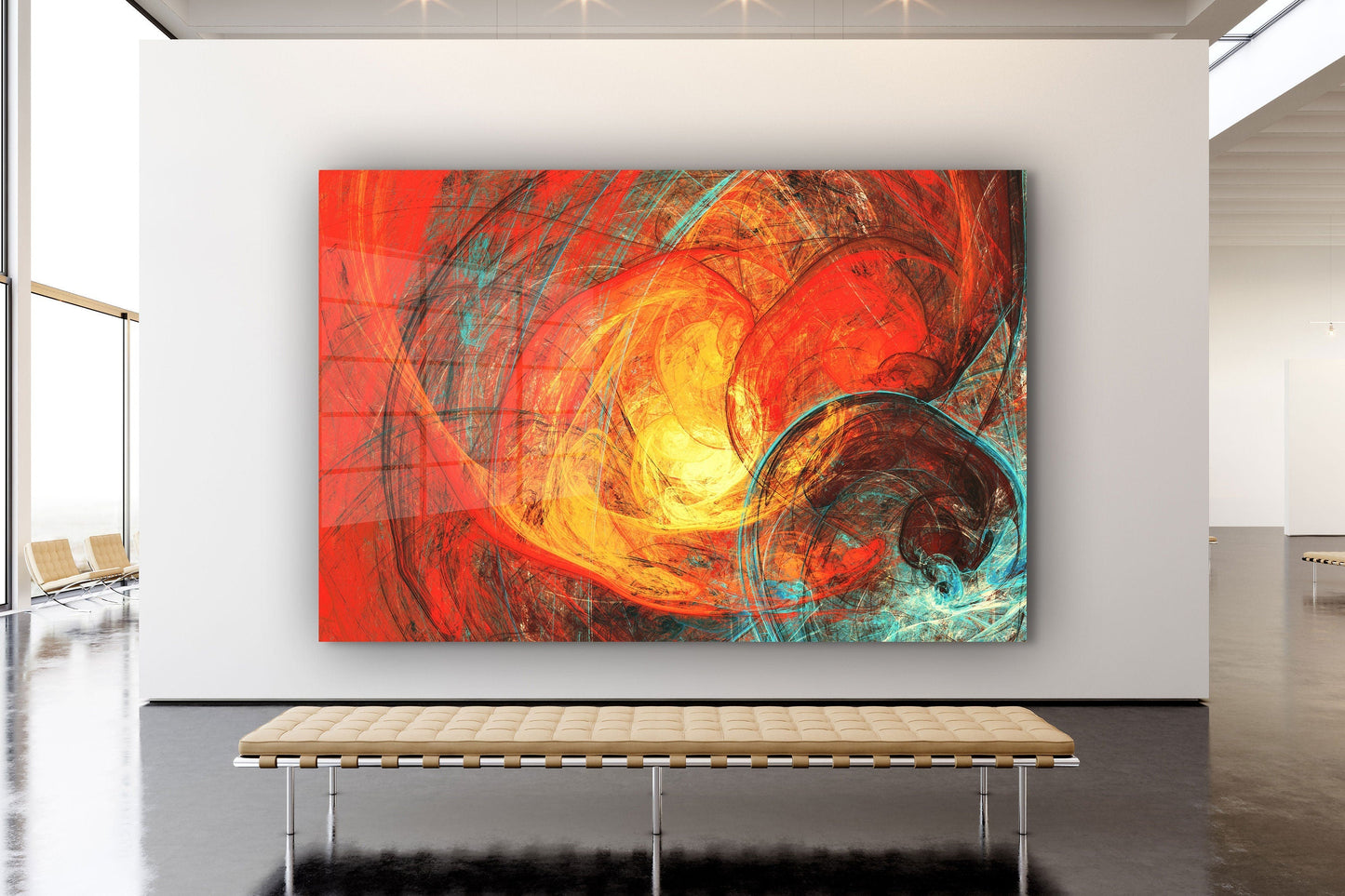 Abstract Art, Large Glass Wall Art