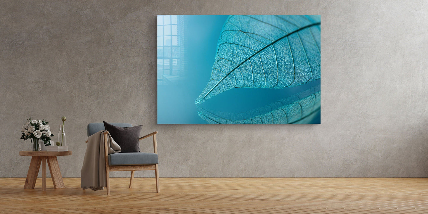 Leaf, Large Glass Wall Art