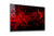 Red Smoke Large Glass Wall Art