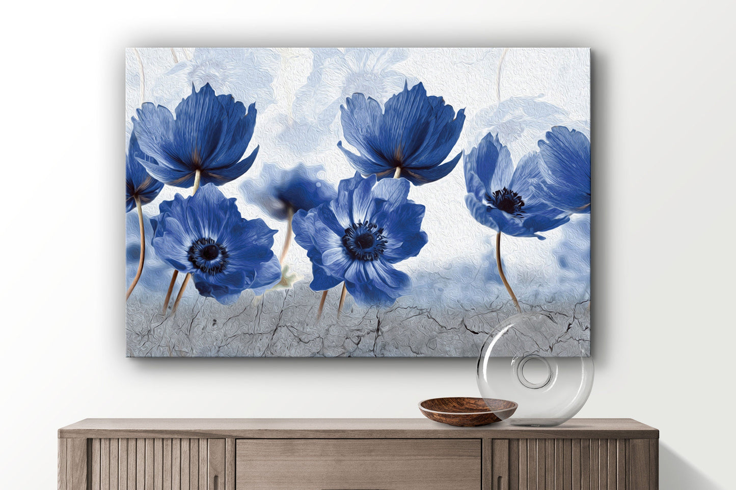 Flowers, Large Glass Wall Art