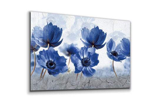 Flowers, Large Glass Wall Art