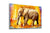 Elephant Painting, Large Glass Wall Art