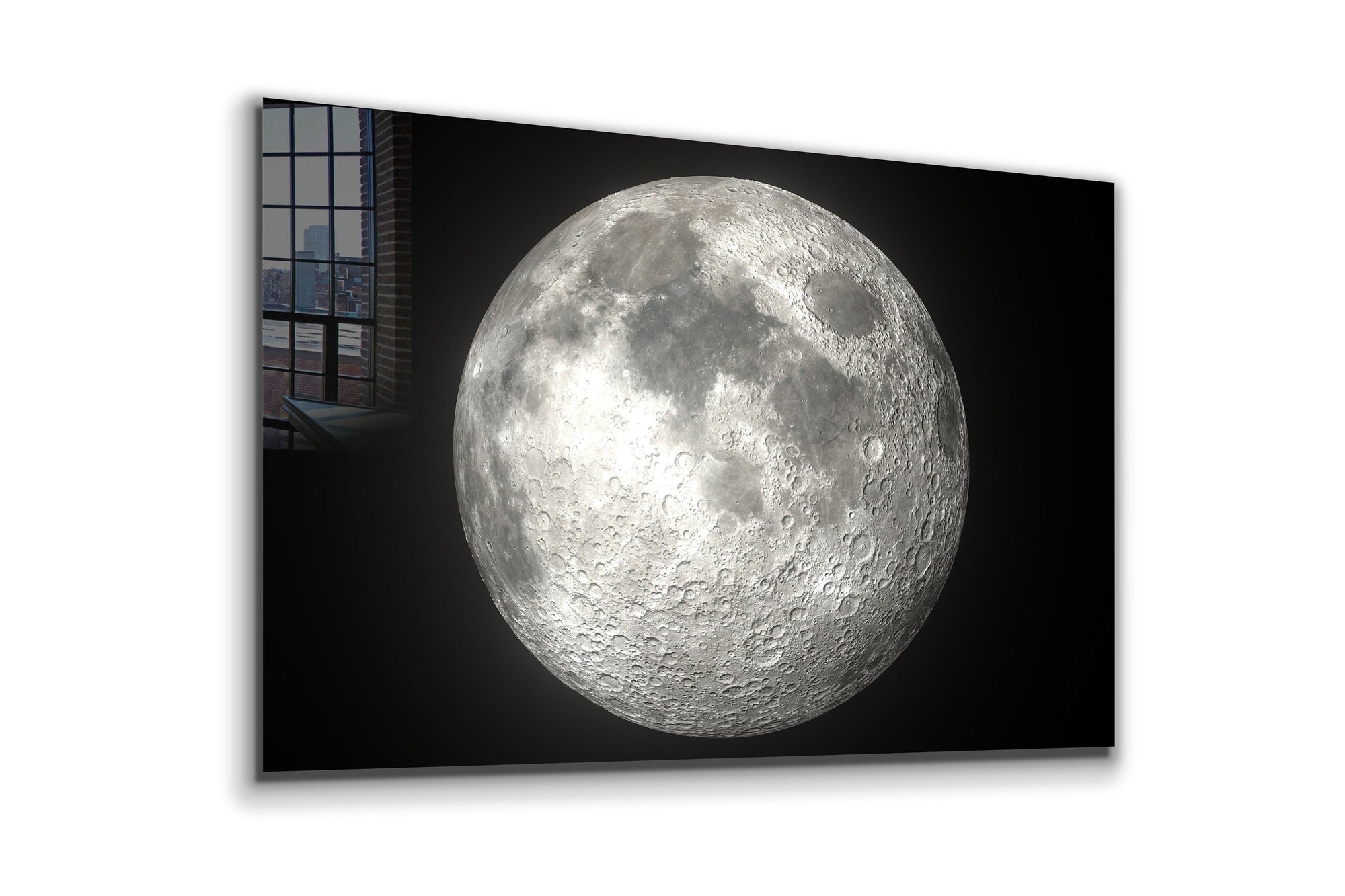 Full Moon, Large Glass Wall Art