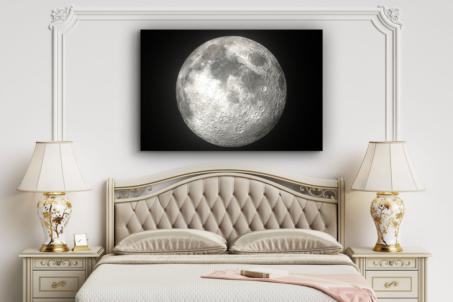 Full Moon, Large Glass Wall Art