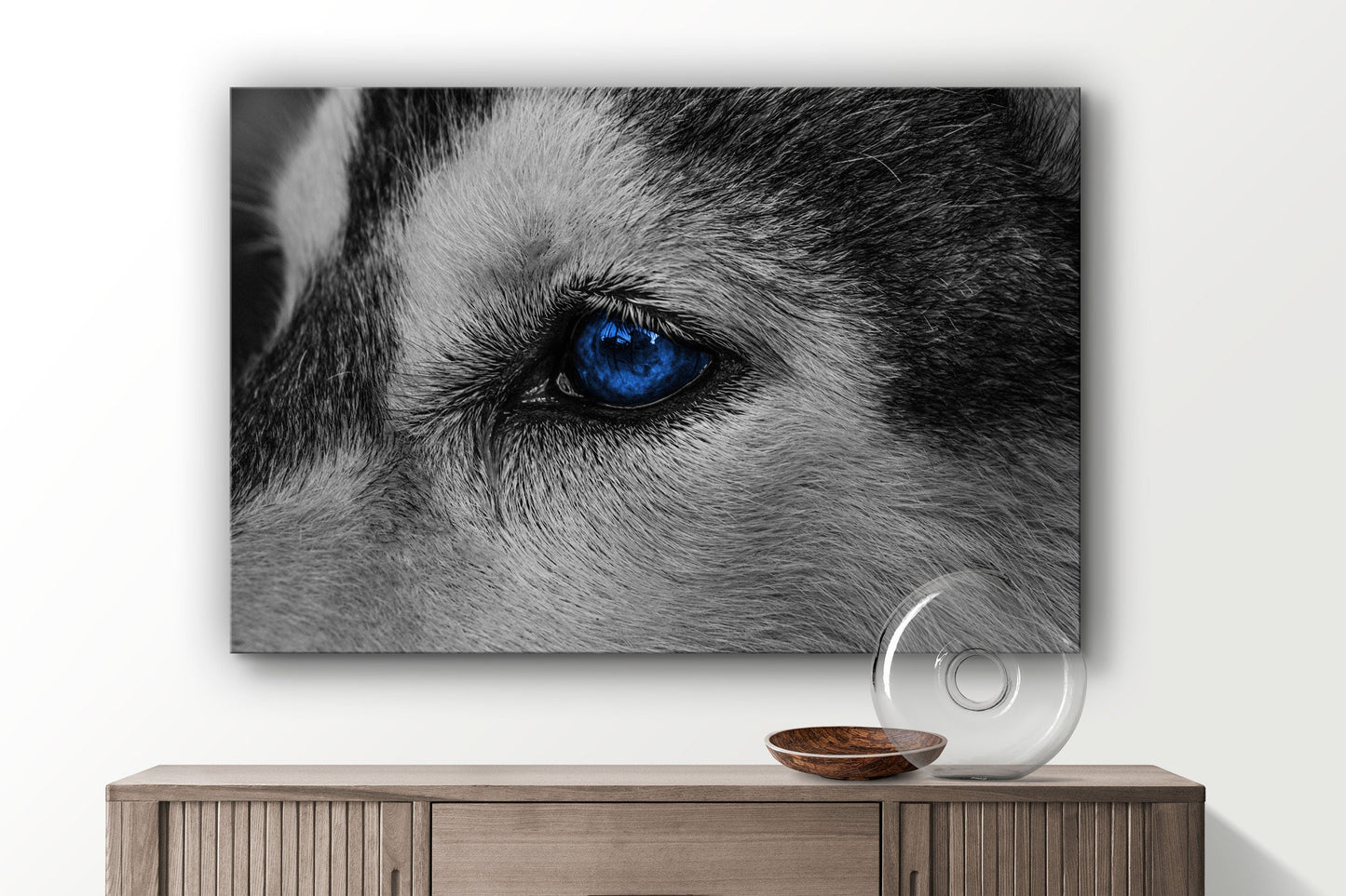 Eye of the Wolf, Large Glass Wall Art