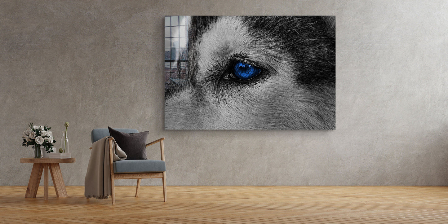 Eye of the Wolf, Large Glass Wall Art