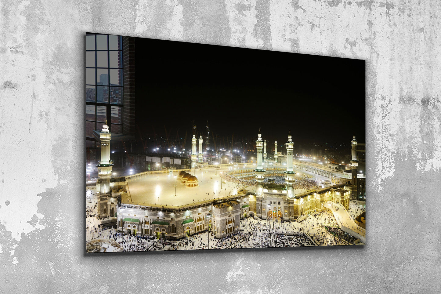 The Kaaba, Al-Ka士bah, The Cube, Ka'bah, Kabah, Large Glass Wall Art