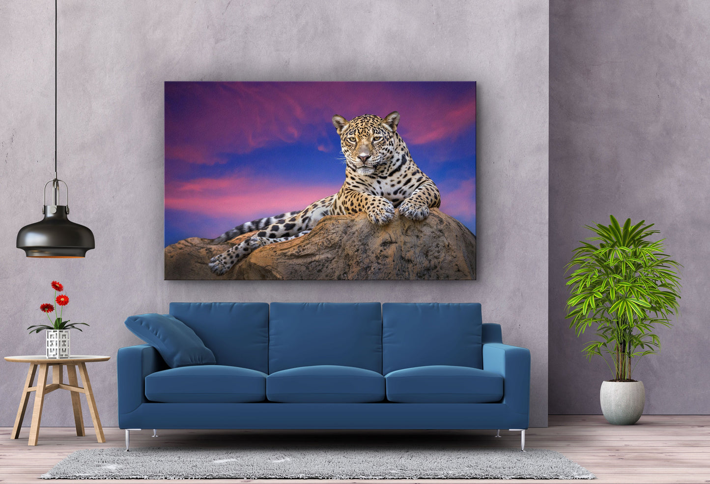 Leopard, Large Glass Wall Art