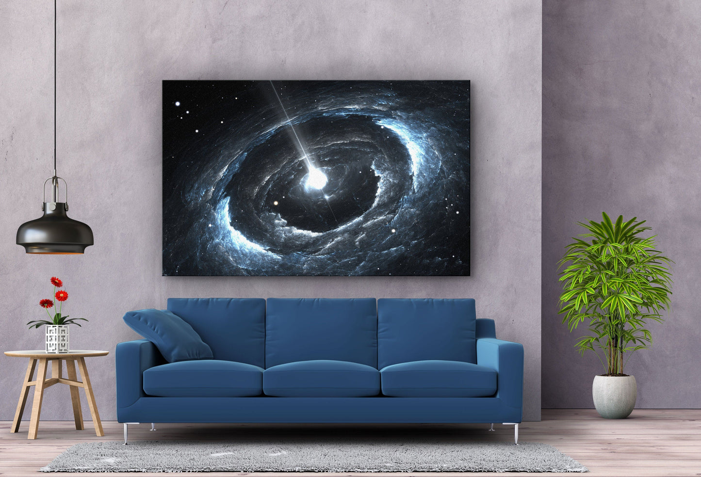 Black Hole, Large Glass Wall Art