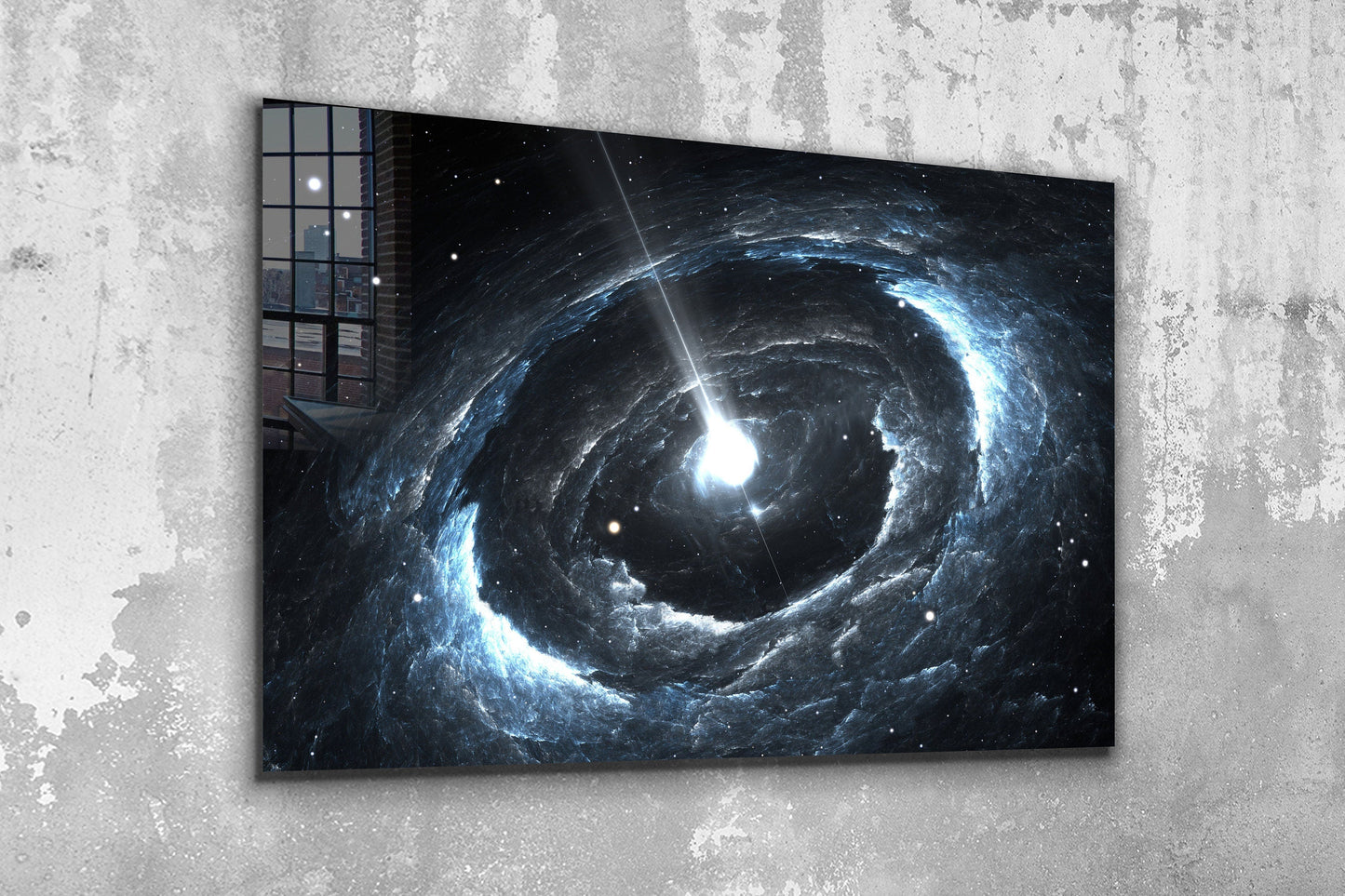 Black Hole, Large Glass Wall Art