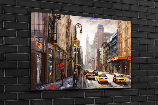 New York City, Large Glass Wall Art