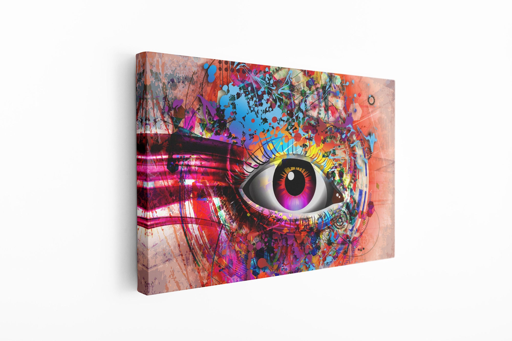 Abstract Eye, Large Glass Wall Art