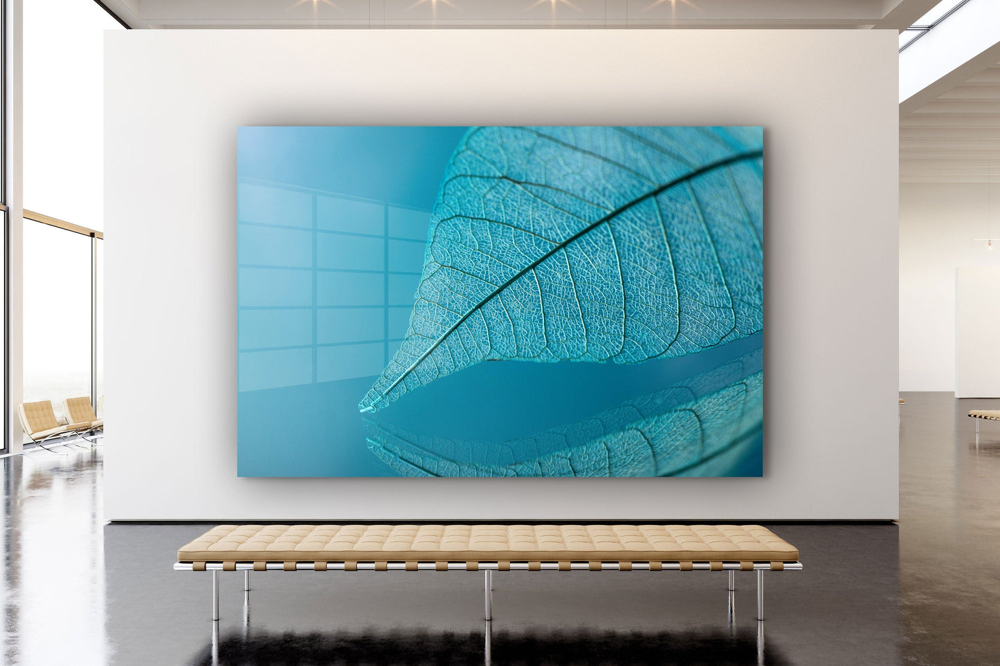 Leaf, Large Glass Wall Art