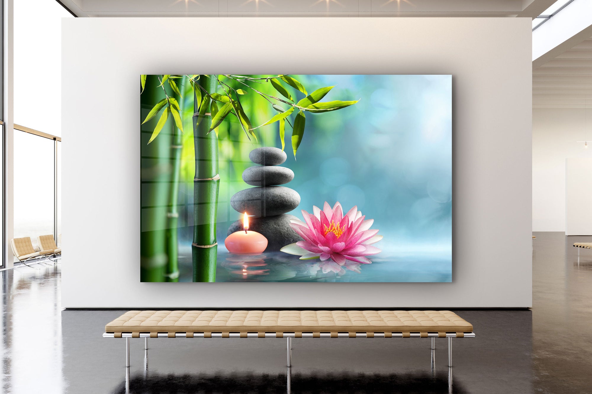 Zen, Large Glass Wall Art