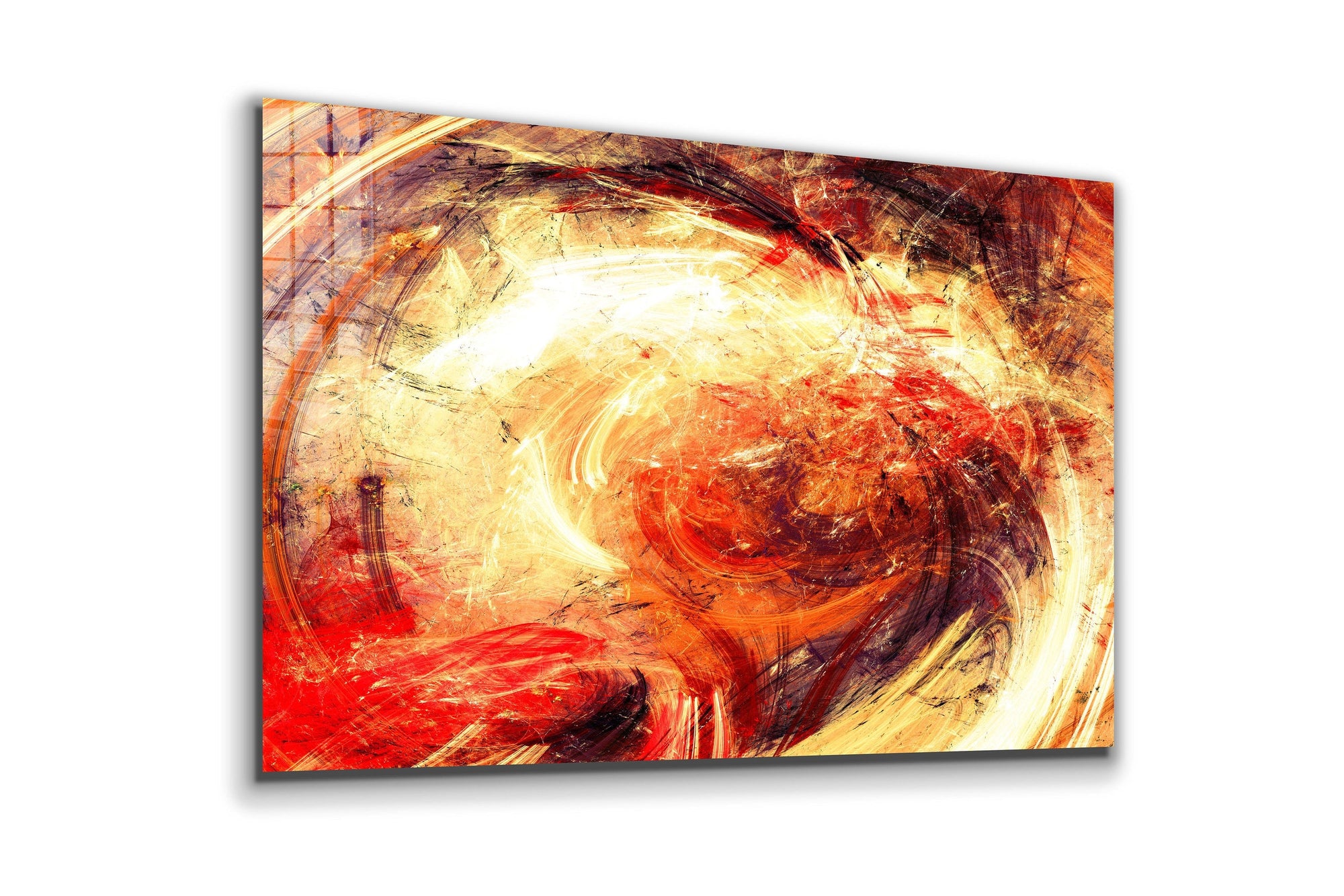 Abstract Painting, Large Glass Wall Art